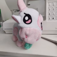 Pink cow plush